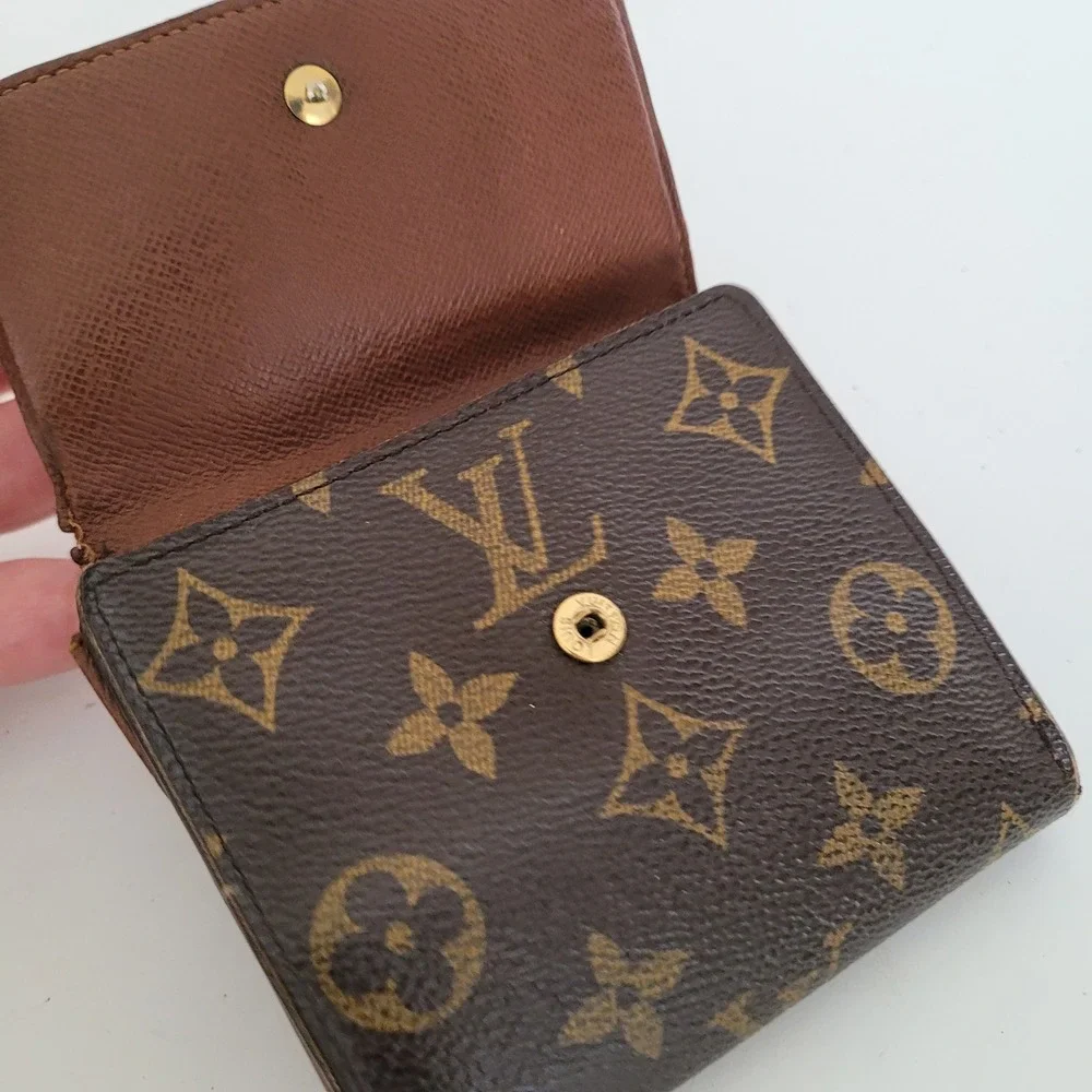 Louis Vuitton Monogram Portefeuille Elise Trifold Wallet Brown SP0051 Vintage